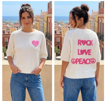 Charger l'image dans la galerie, LE PULL ROCK LOVE PEACE
