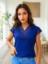 Charger l'image dans la galerie, LE T-SHIRT MANCHES COURTES DENTELLE
