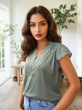 Charger l'image dans la galerie, LE T-SHIRT MANCHES COURTES DENTELLE

