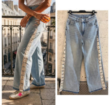 Charger l'image dans la galerie, LE JEANS DENTELLES FLOWERS
