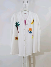 Charger l'image dans la galerie, LA CHEMISE GAZ DE COTON BRODERIE
