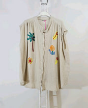 Charger l'image dans la galerie, LA CHEMISE GAZ DE COTON BRODERIE
