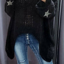 Charger l&#39;image dans la galerie, L&#39;OVERSIZE AVEC ETOILE STRASS AUX MANCHES
